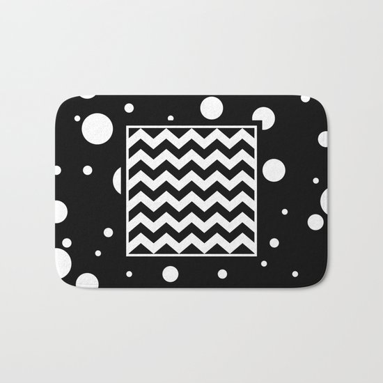 Chevron And Fizz Bath Mat