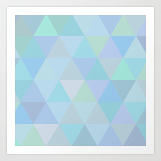 Triangles Art Print
