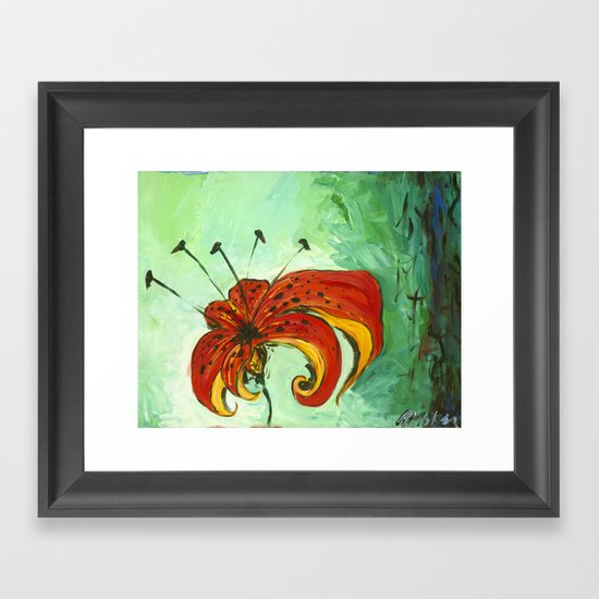 Tiger Lily Framed Art Print