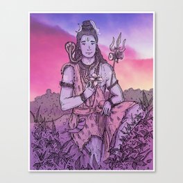 Shiva - A Flower in Thousands Canvas Print