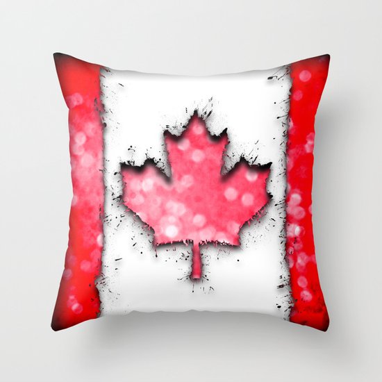 in to the sky, Canada Throw Pillow