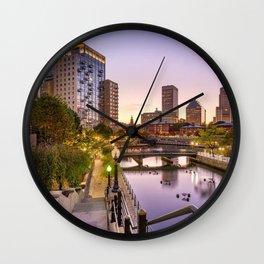 Providence, Rhode Island Riverwalk Wall Clock