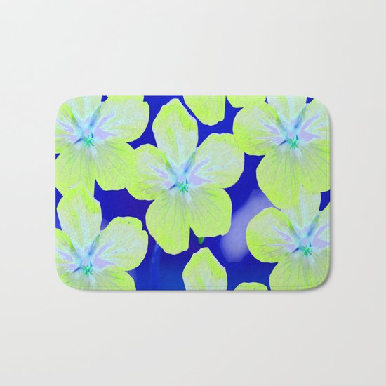 Retro Flowers II Bath Mat