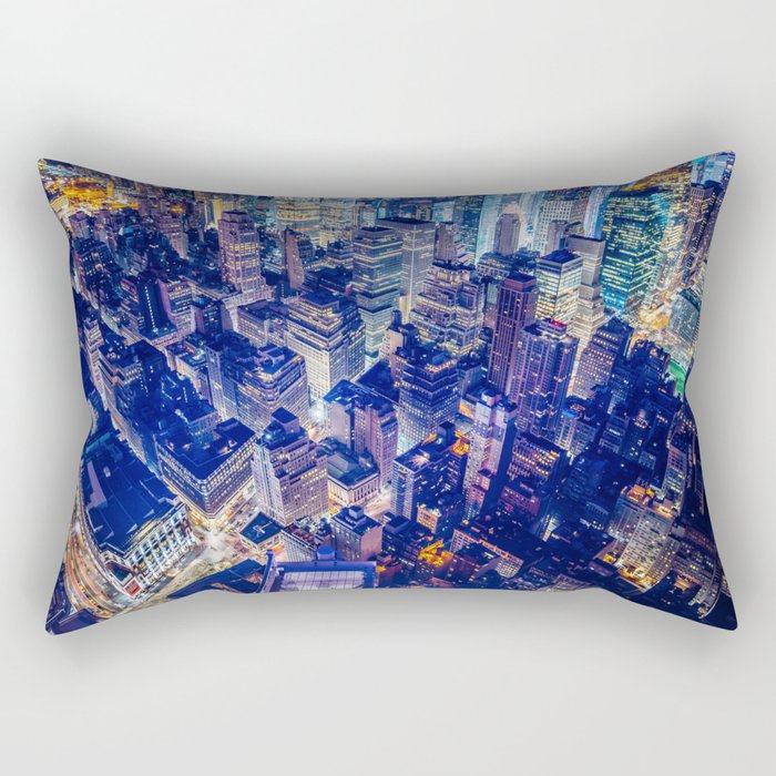 New York city night color Rectangular Pillow