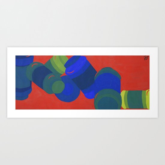 Glaze Jars Art Print