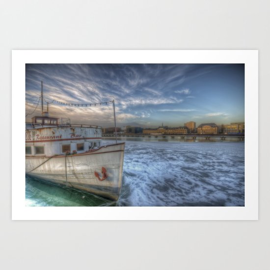 Forgotten restaurant Art Print