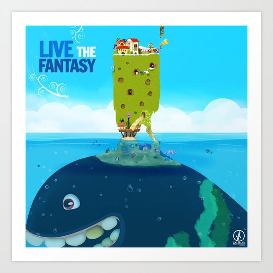 Live the Fantasy Art Print