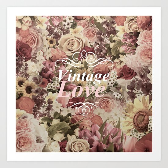 VINTAGE LOVE Art Print