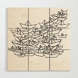 Sardine's Paper Boats Wood Wall Art