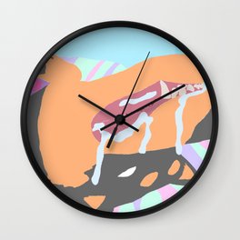 "happy dog" Wall Clock