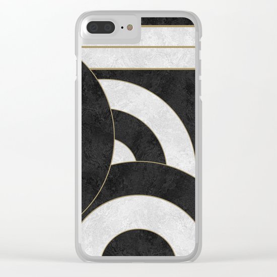 Geometric Marble 01 (abstract) Clear iPhone Case