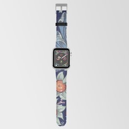 William Morris Orchard Pattern,Vintage Fruit Artwork,Blue Decorative Victorian Art Nouveau, Apple Watch Band