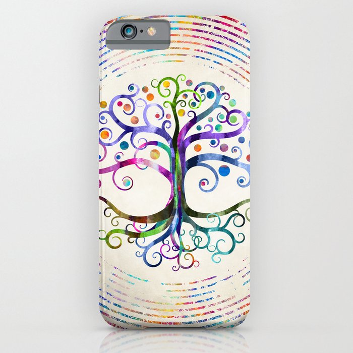 Watercolor Tree of life iPhone Case