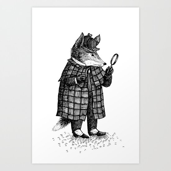 Fox - Boy Art Print