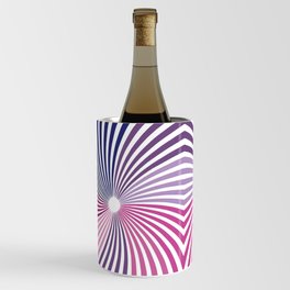 Pink Purple Sun Spin Op art  60ies &0ies Art Wine Chiller