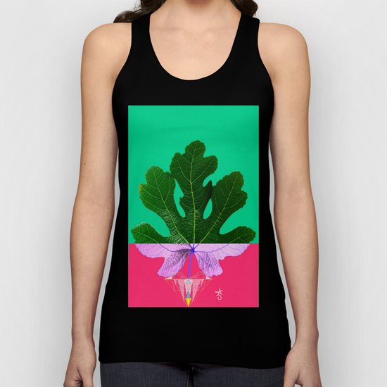 Fig Leaf Diamond Christmas - Other Half and Half Unisex Tank Top