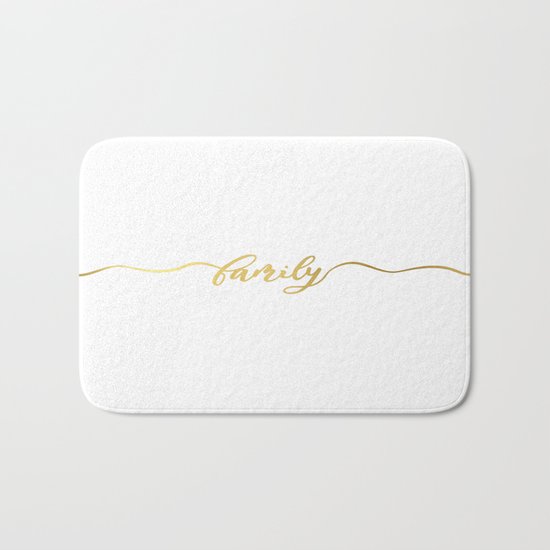 golden family Bath Mat