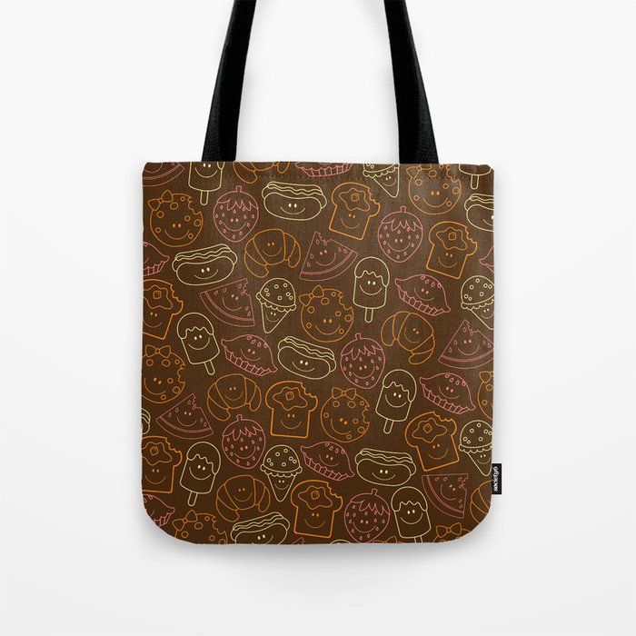 Food Dark Background Tote Bag