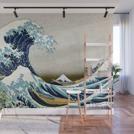 The great wave, famous Japanese artwork Wall Mural