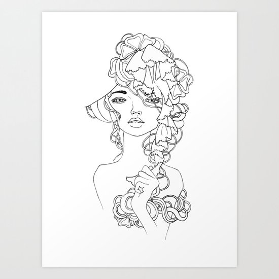 Girl#2 Art Print