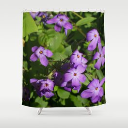 Purple Flowers Shower Curtain