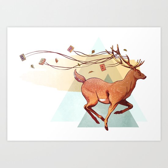 Antlers Art Print