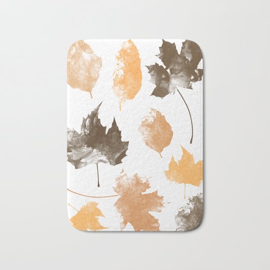 autumn, leaves, Bath Mat