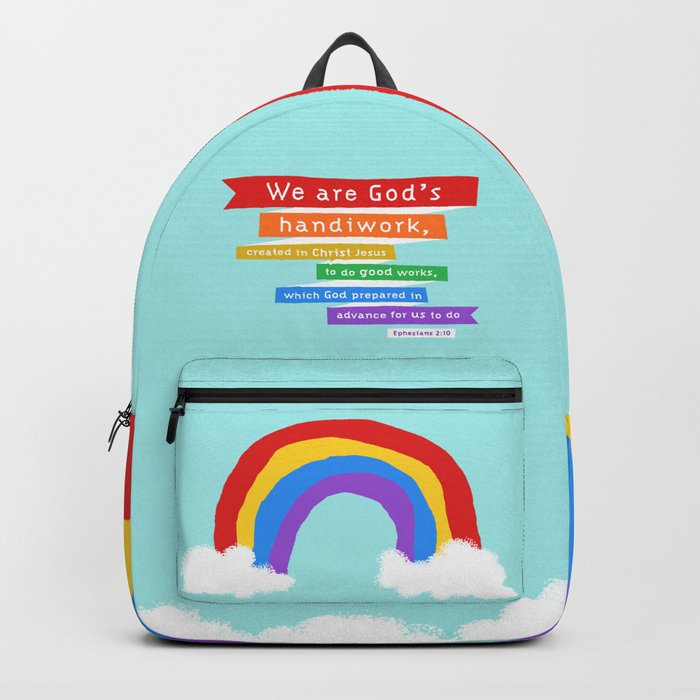 Ephesians 2:10 (Rainbow) Backpack