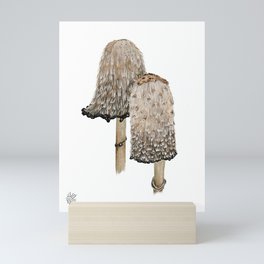 Shaggy Mane Mushrooms Mini Art Print