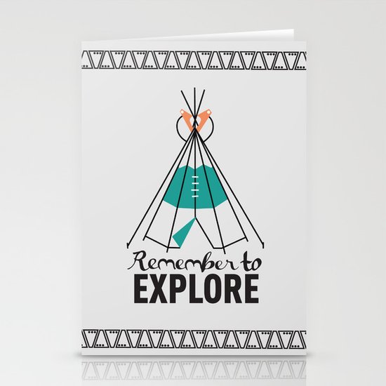 Please Remember to Explore Dear Stationery Cards