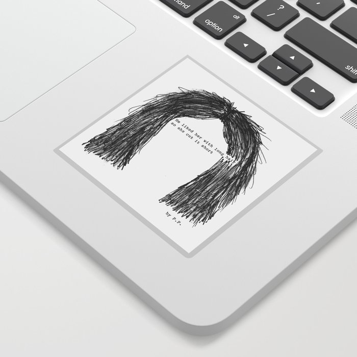 Short Hair Famous Tumblr Quote By Pien Pouwels Sticker By