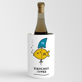 I'm Statically Typed - Funny JavaScript Typescript Fish Wine Chiller