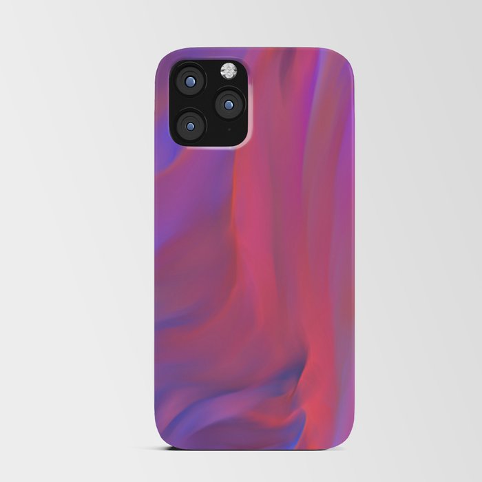 Neon Flow Nebula #11: blue & pink iPhone Card Case