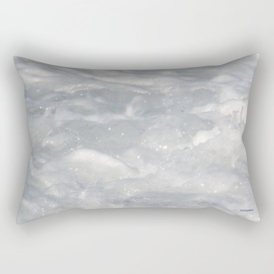 TEXTURES: Laguna Beach Sea Foam #1 Rectangular Pillow
