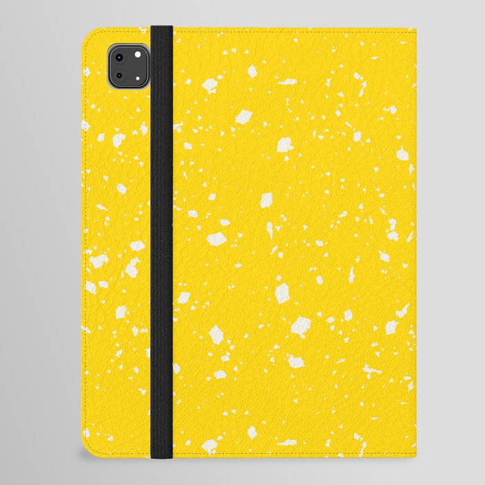 Yellow Terrazzo Seamless Pattern iPad Folio Case