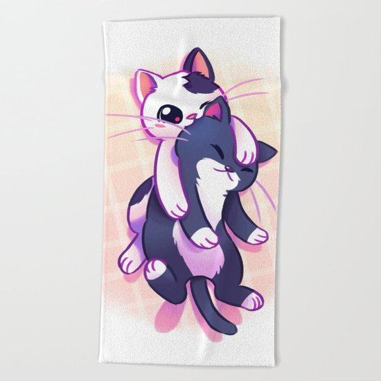 Bitten Kitten Beach Towel
