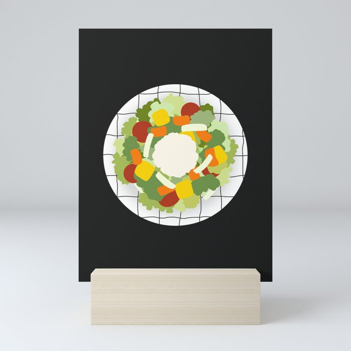 Healthy salad 2 Mini Art Print