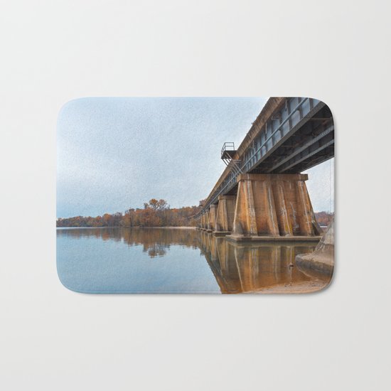 Rustic Leesylvania Bridge Bath Mat