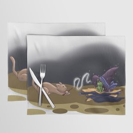 Halloween cat and frog Placemat