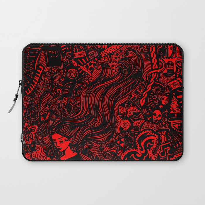 Massive Doodle- Red Version Laptop Sleeve