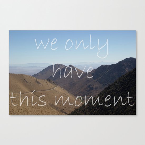 We Only Have This Moment Canvas Print