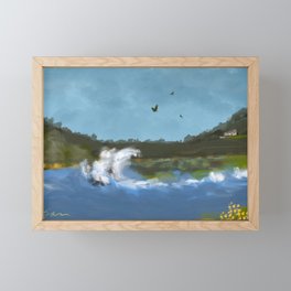 Stormy Monday At the Coast Framed Mini Art Print