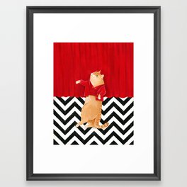 Dancing Cat  Framed Art Print