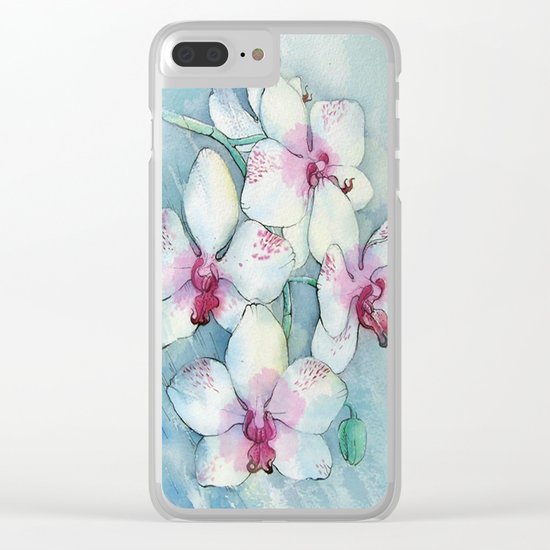 Orchids 01 Clear iPhone Case