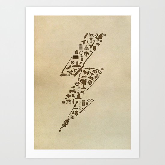 Lightning never strikes twice Art Print