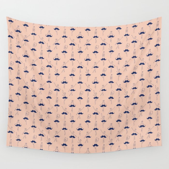 Society6 ケース The Ballet of Mustache by Ilovedoodle The Ballet of Mustache Hand & Bath Towel by ilovedoodle