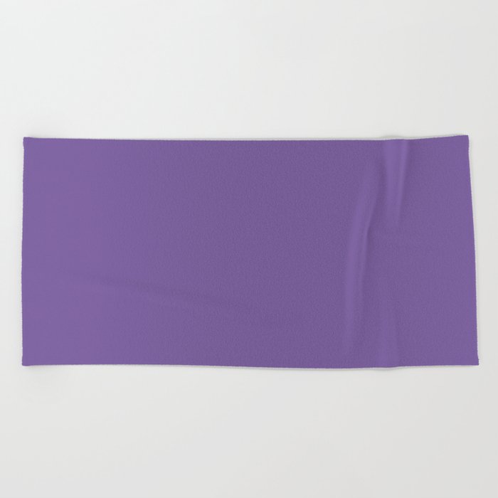 Dark Lavender Beach Towel