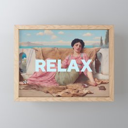 Relax Framed Mini Art Print
