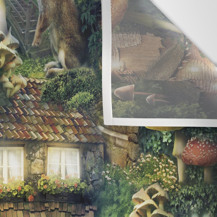 Mushroom Village Wall Tapestry