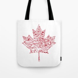 Maple Leaf - red Tote Bag
